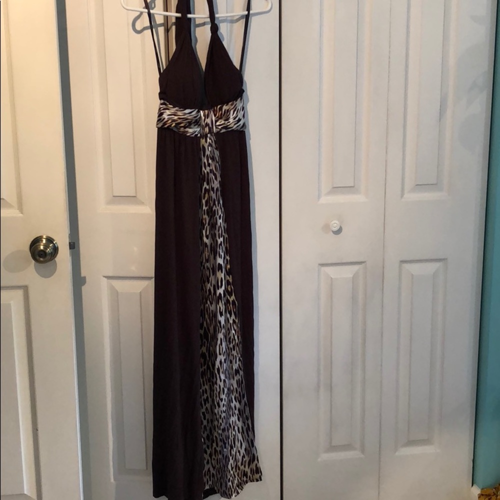 Lord and Taylor maxi dress with silk accent